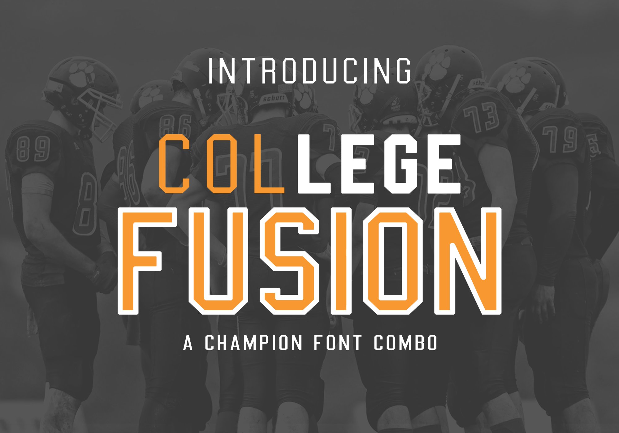College Fusion Font Combo cover image.