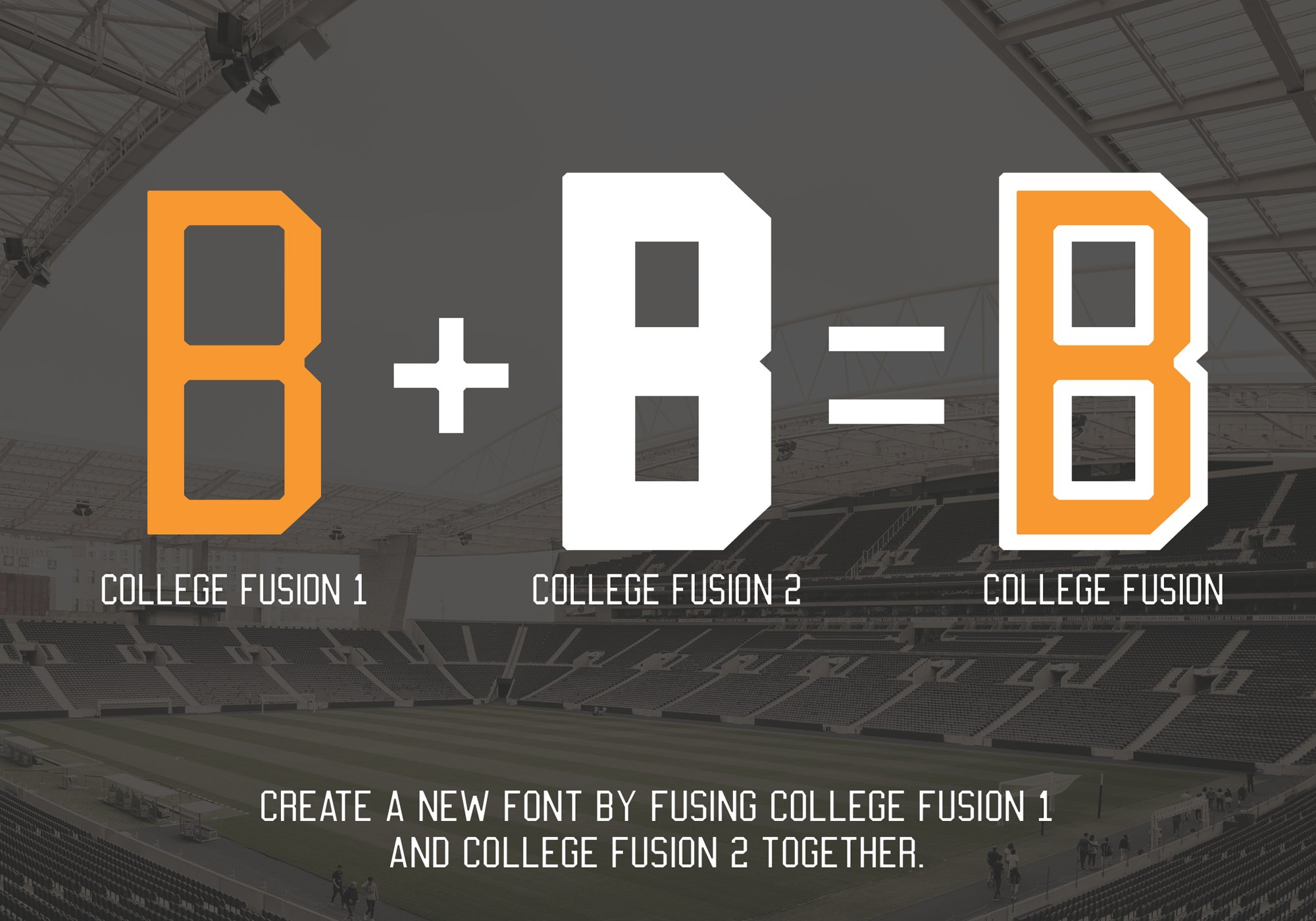 College Fusion Font Combo preview image.