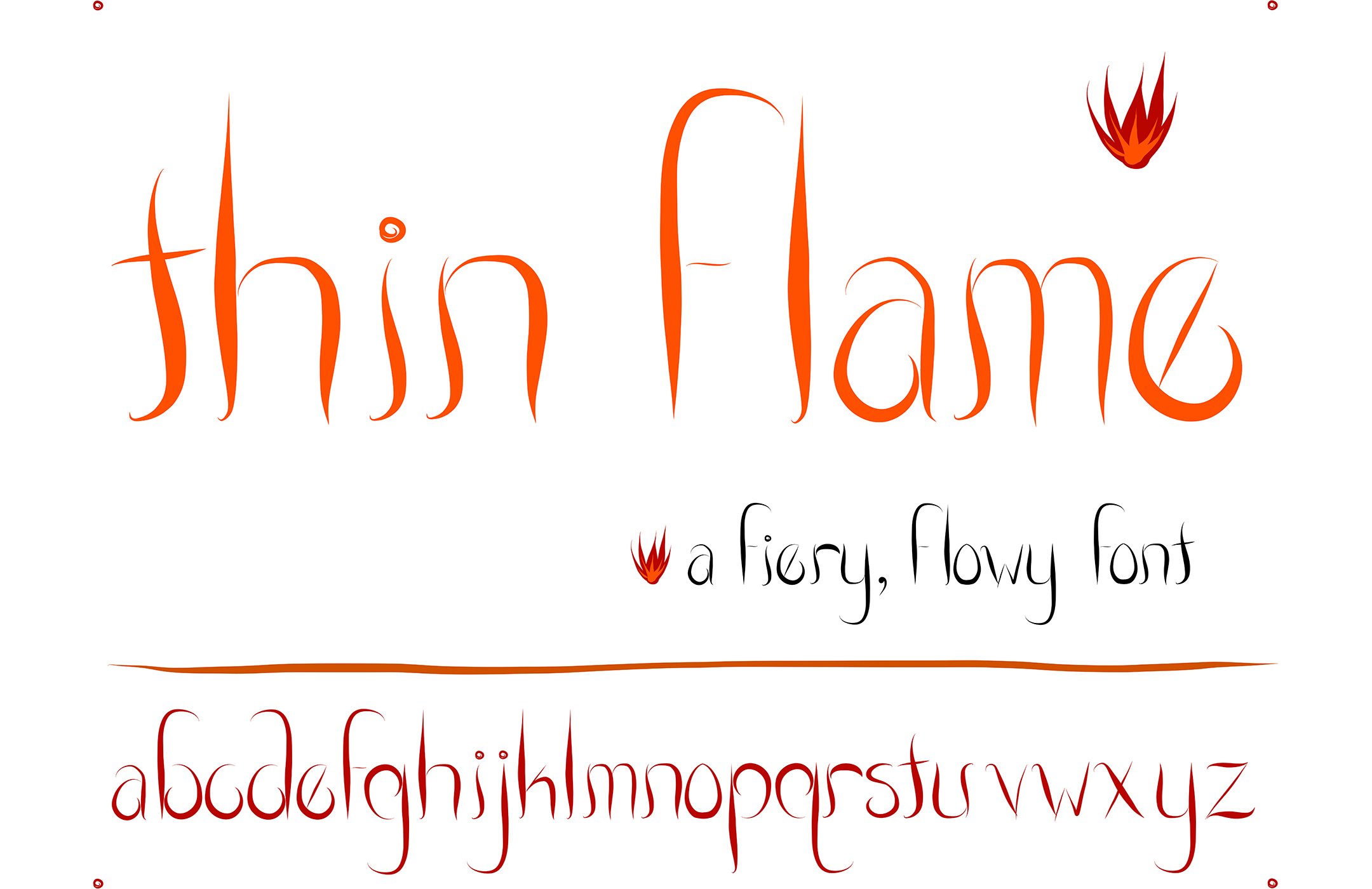 font thinflame 104