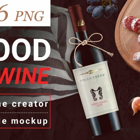 Food & Wine Scene Creator & Mockups cover image.