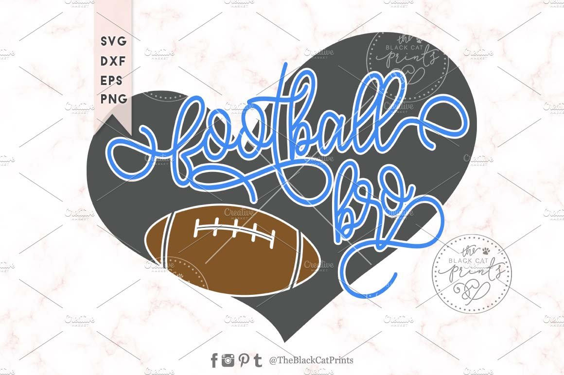 Football bro SVG DXF EPS PNG cover image.
