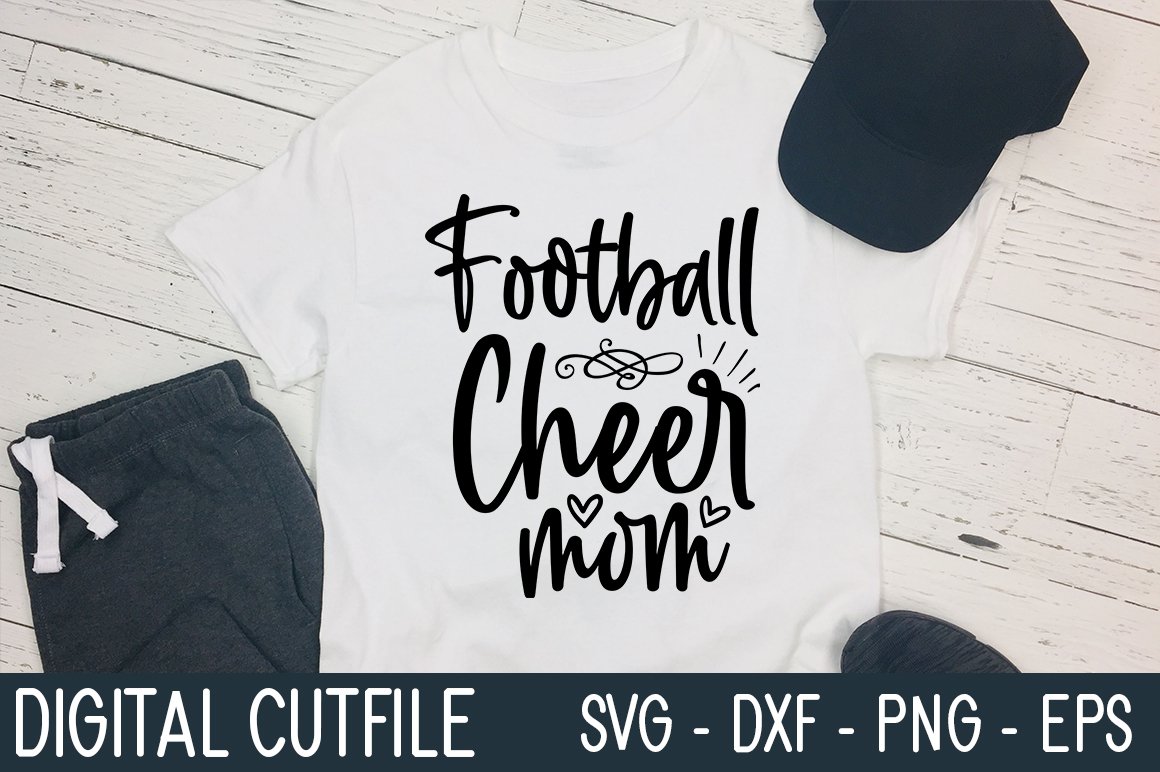 Football Cheer Mom SVG cover image.