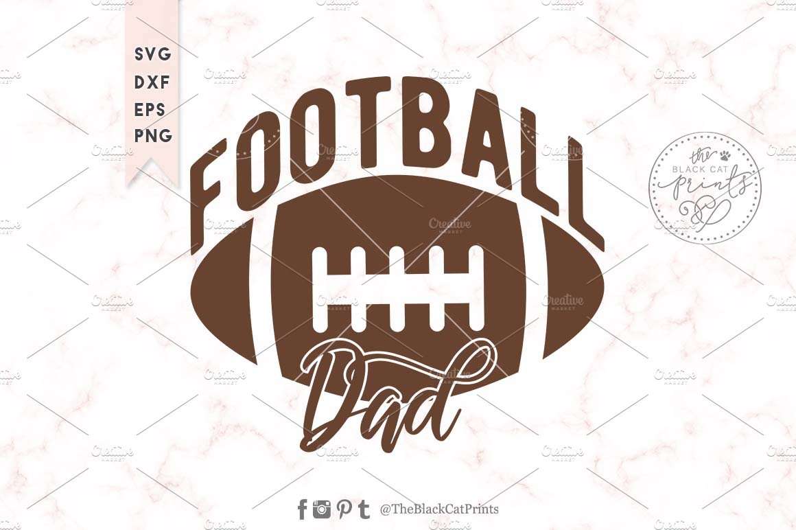 Football dad SVG DXF EPS PNG cover image.