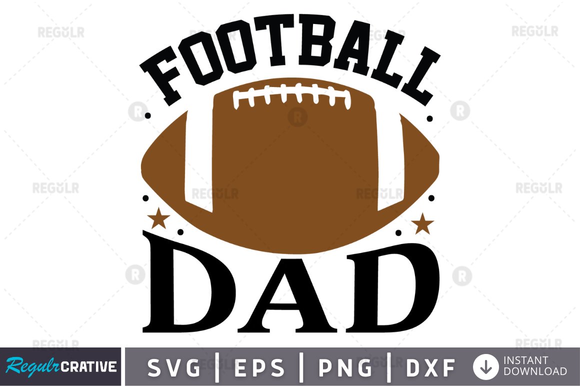 football dad SVG cover image.