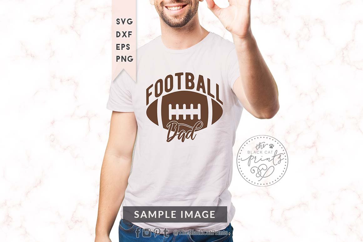 Football dad SVG DXF EPS PNG preview image.