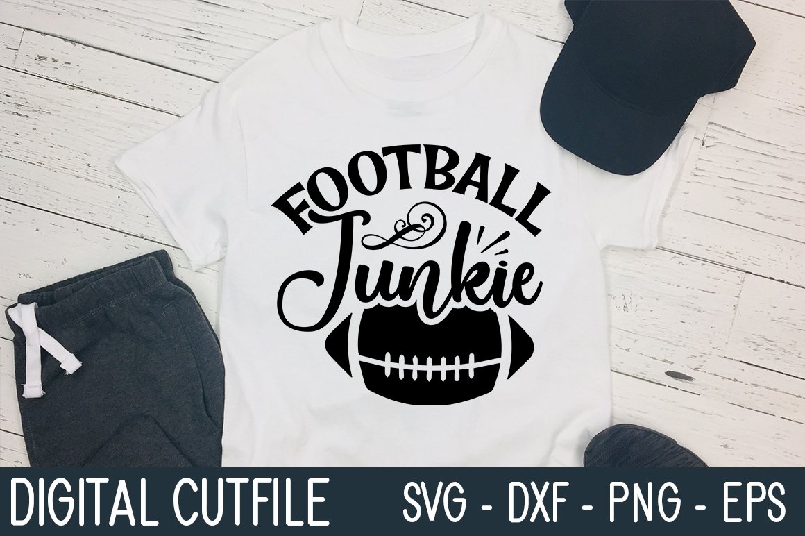 Football Junkie SVG cover image.