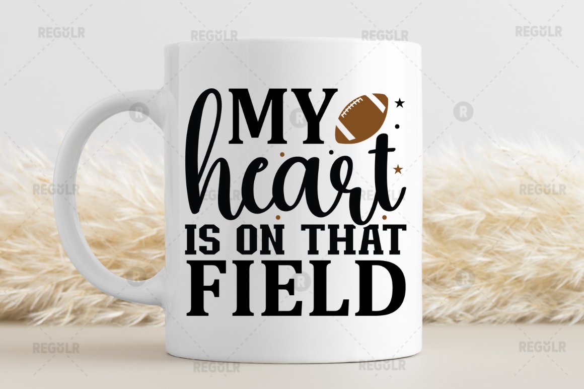 my heart is on that field SVG preview image.