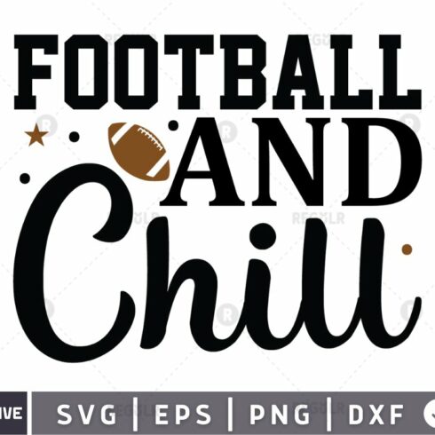 football and chill SVG cover image.