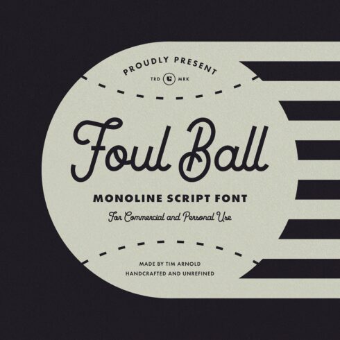 Foul Ball - Monoline Script cover image.
