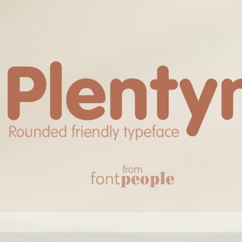 Plentyn font family by FontPeople cover image.