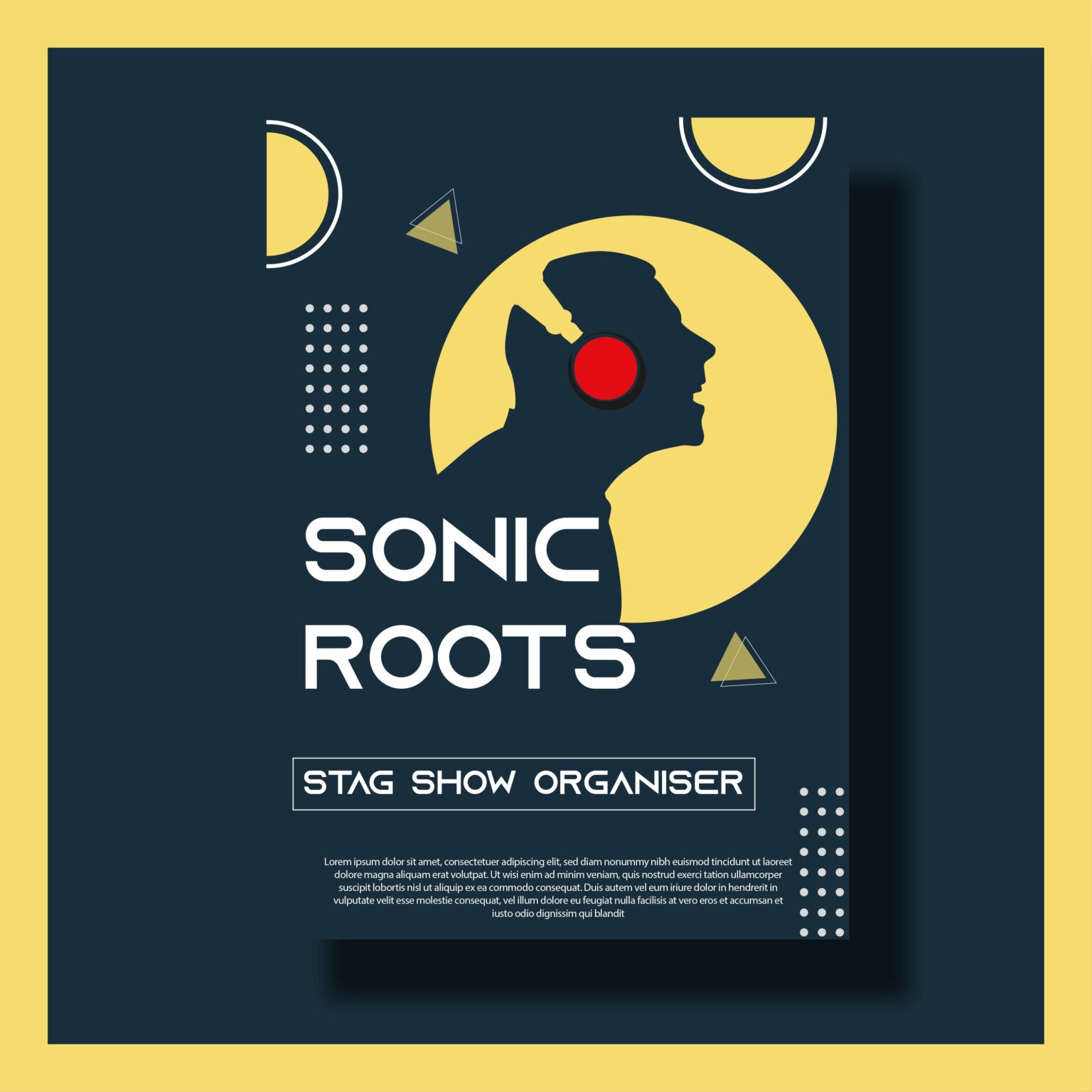 Sonic roots / music poster - MasterBundles