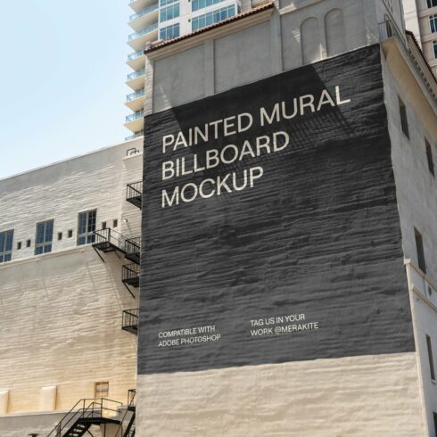 Urban Painted Mural Billboard Mockup cover image.