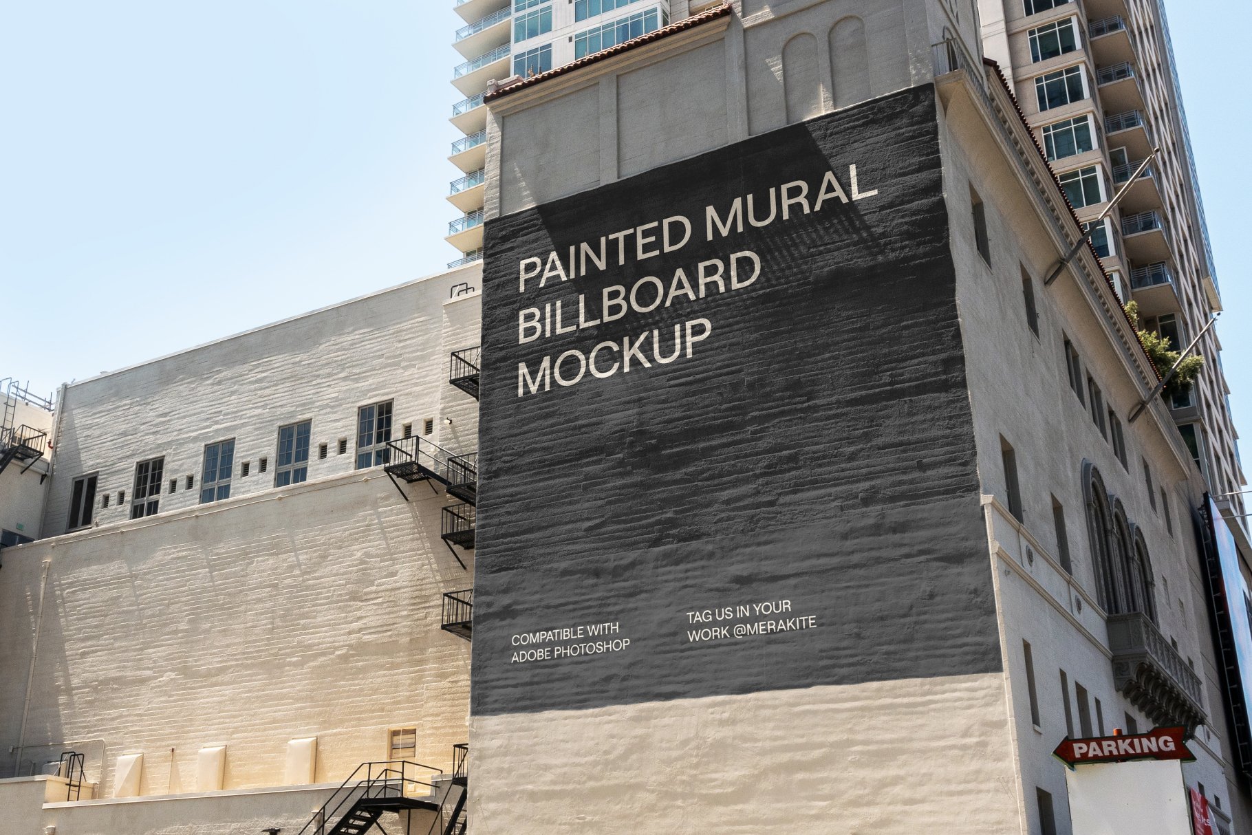 Urban Painted Mural Billboard Mockup cover image.