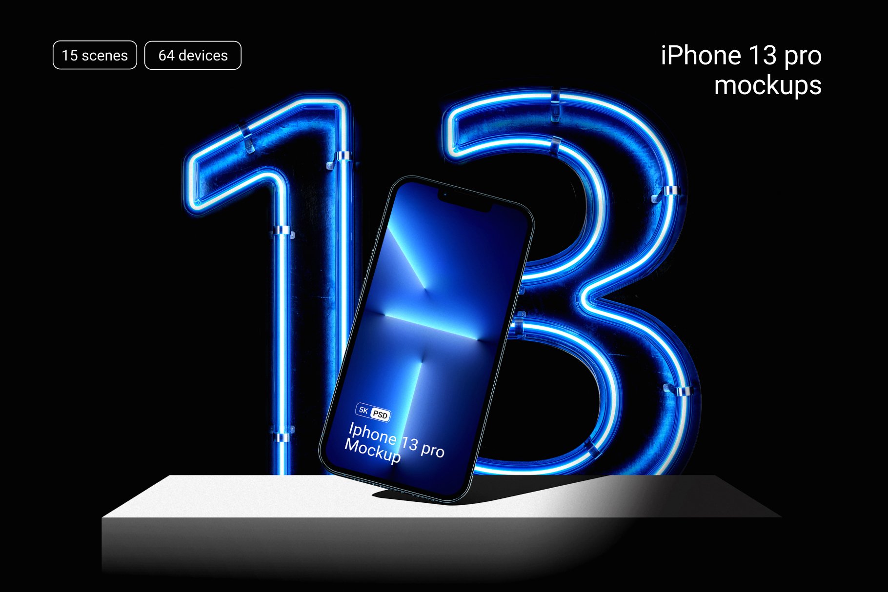 iPhone 13 pro mockups cover image.