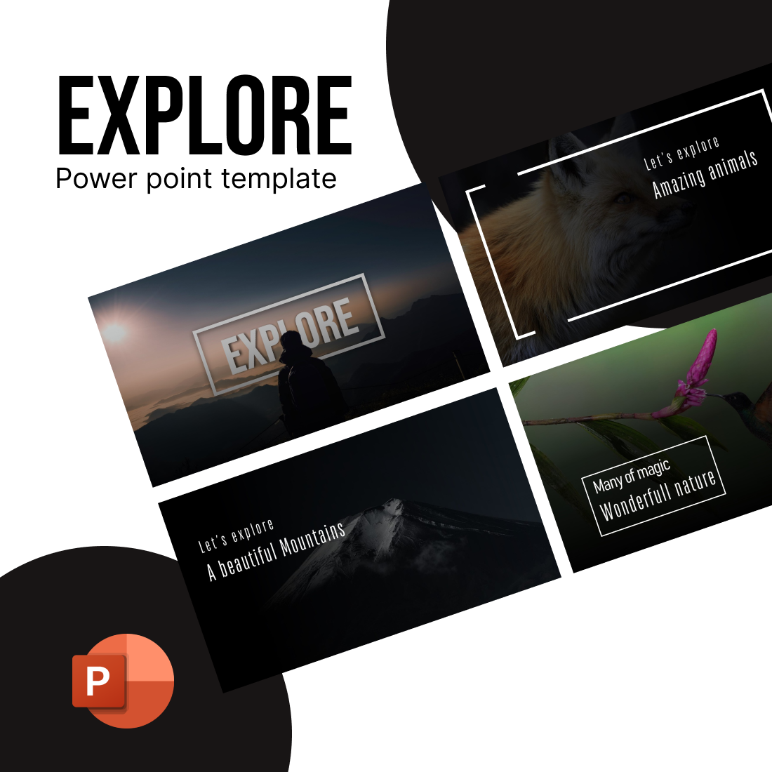 Nature Powerpoint Template preview image.