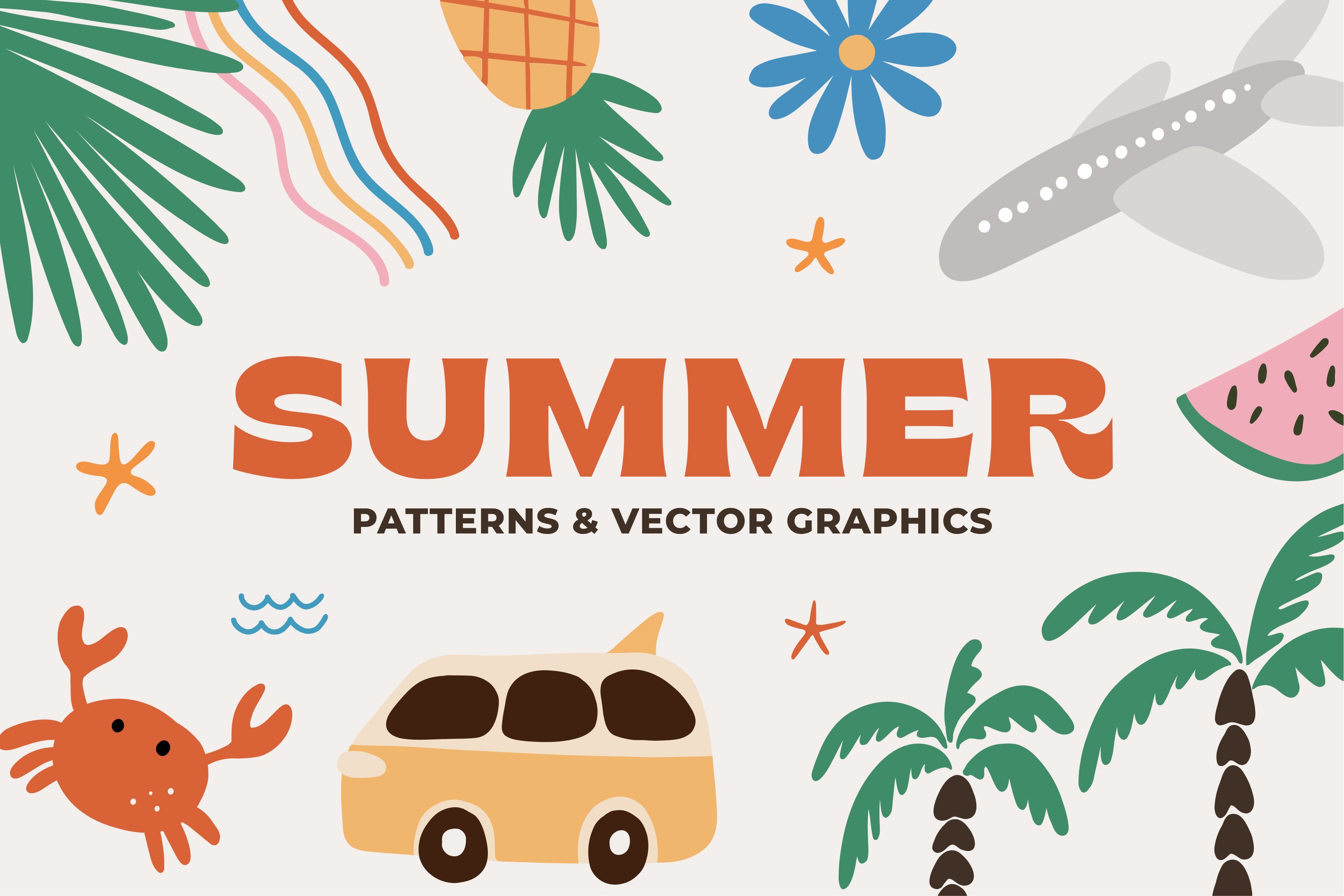 SUMMER patterns & graphics cover image.