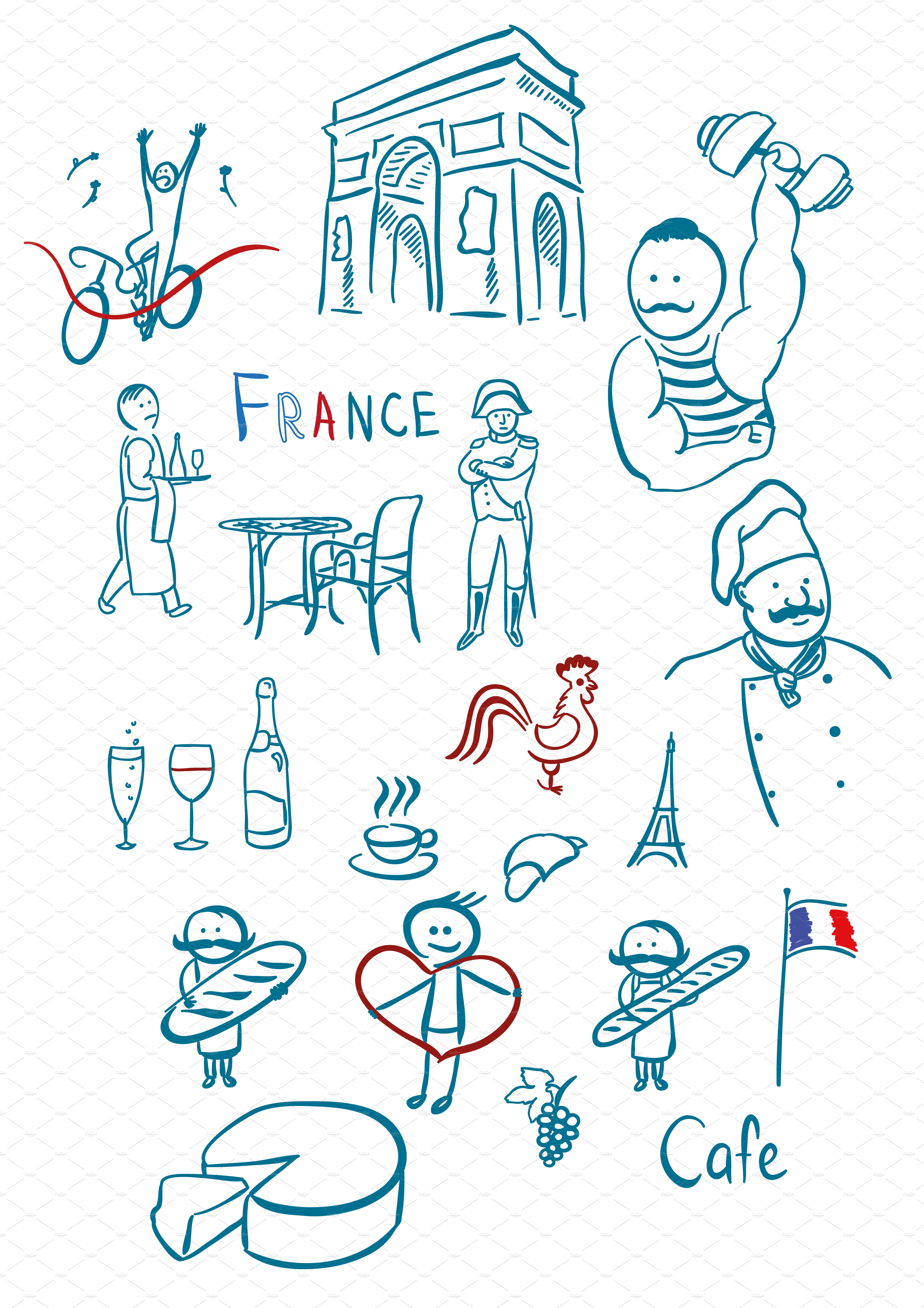 France symbols cover image.