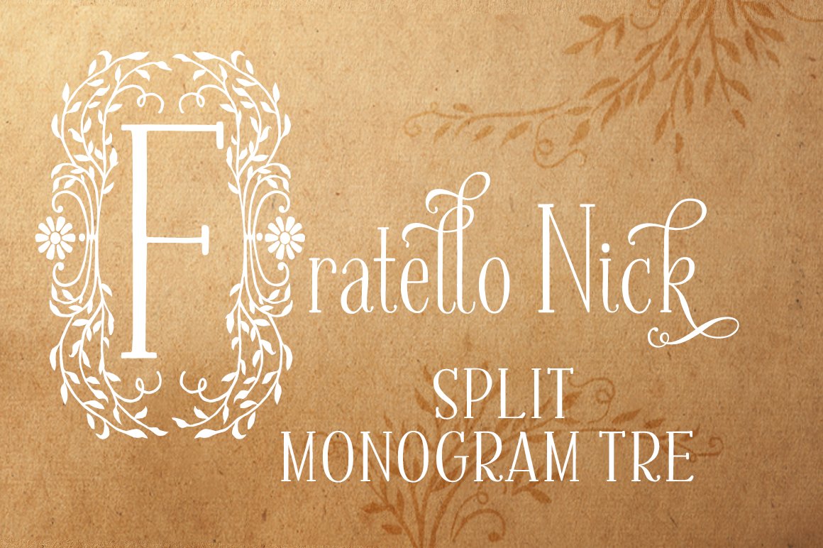 Sale-Fratello Nick Split Monogram 3 cover image.