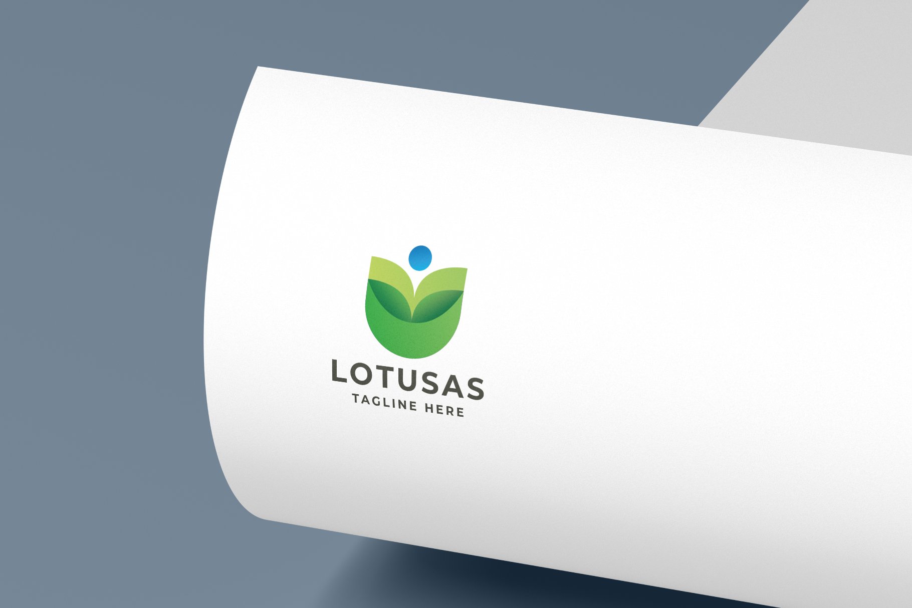 Lotus Flower Logo Template cover image.