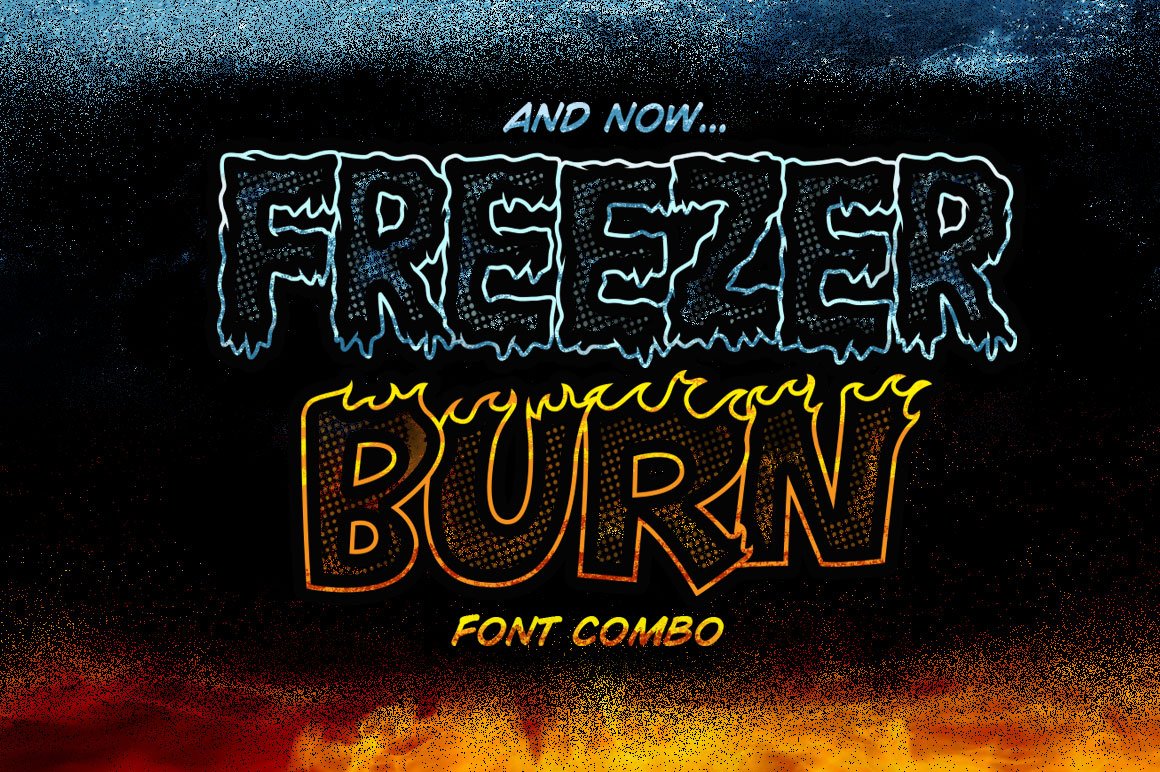 Freezer Burn Font Combo cover image.