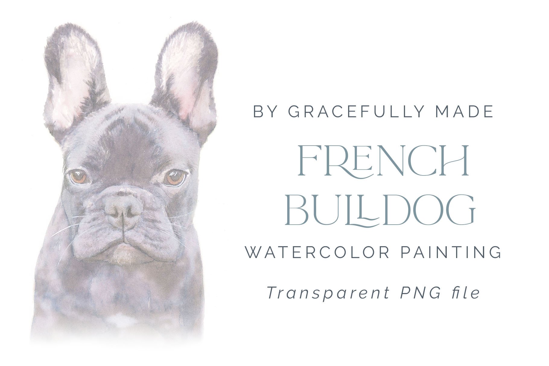 French Bulldog Watercolor cover image.