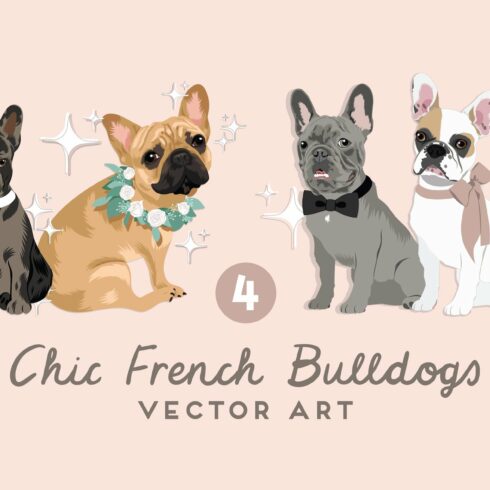 French Bulldog Vector Illustrations cover image.