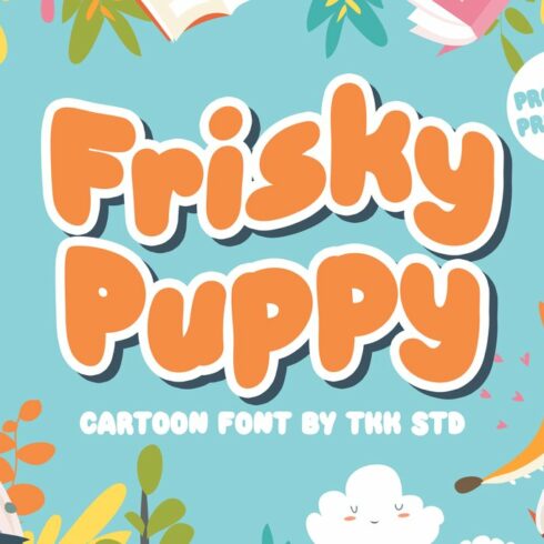 Frisky Puppy - Cartoon Font cover image.
