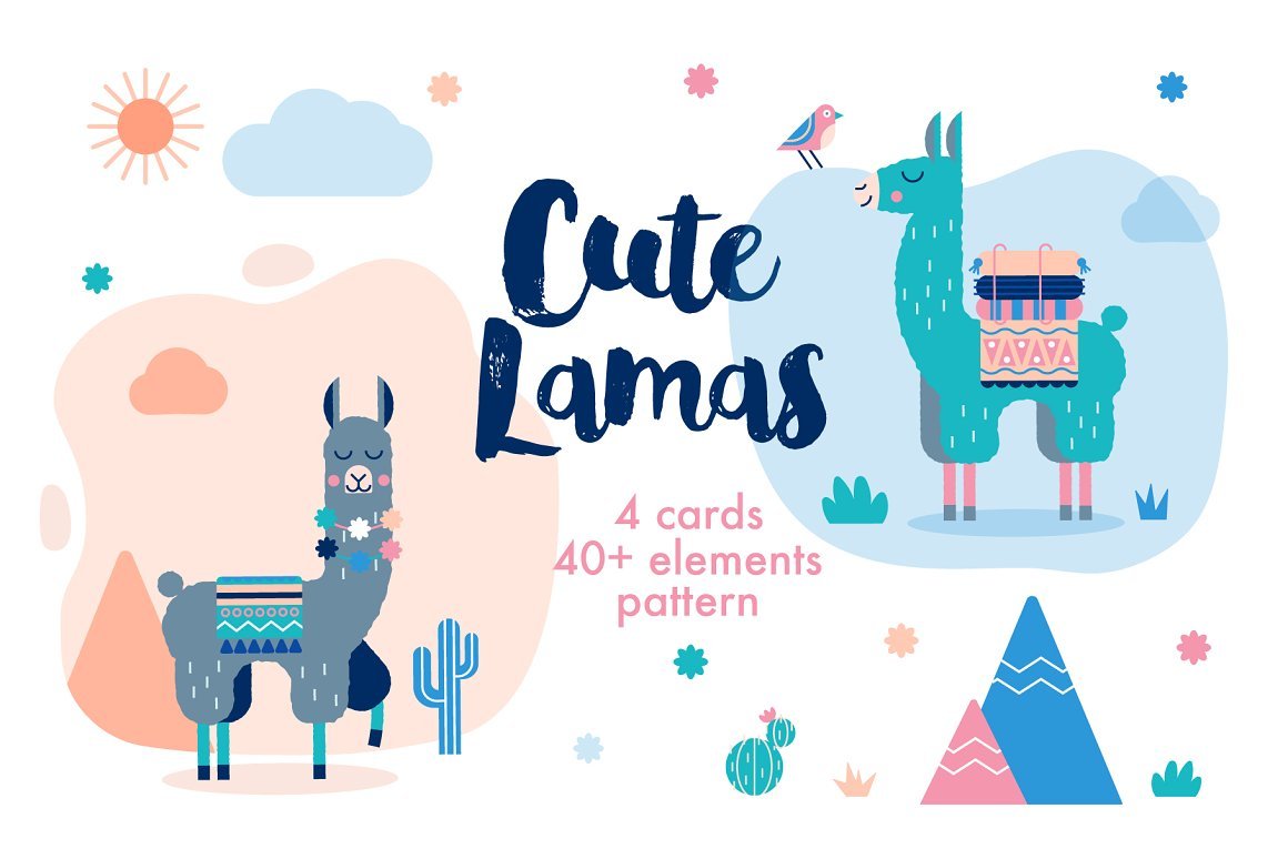 Cute Lamas cover image.