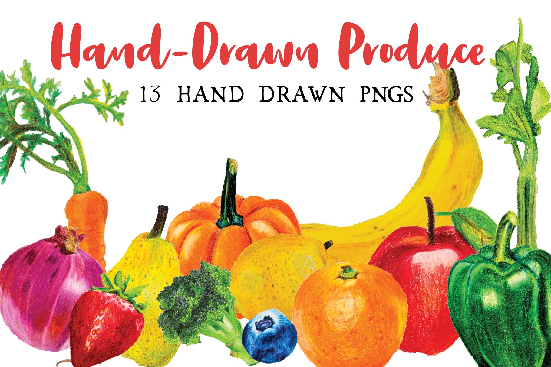 Hand-Drawn Produce cover image.