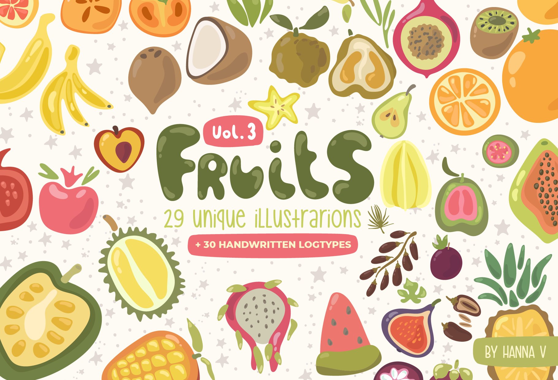 Fruits - Vector Set Vol.3 cover image.
