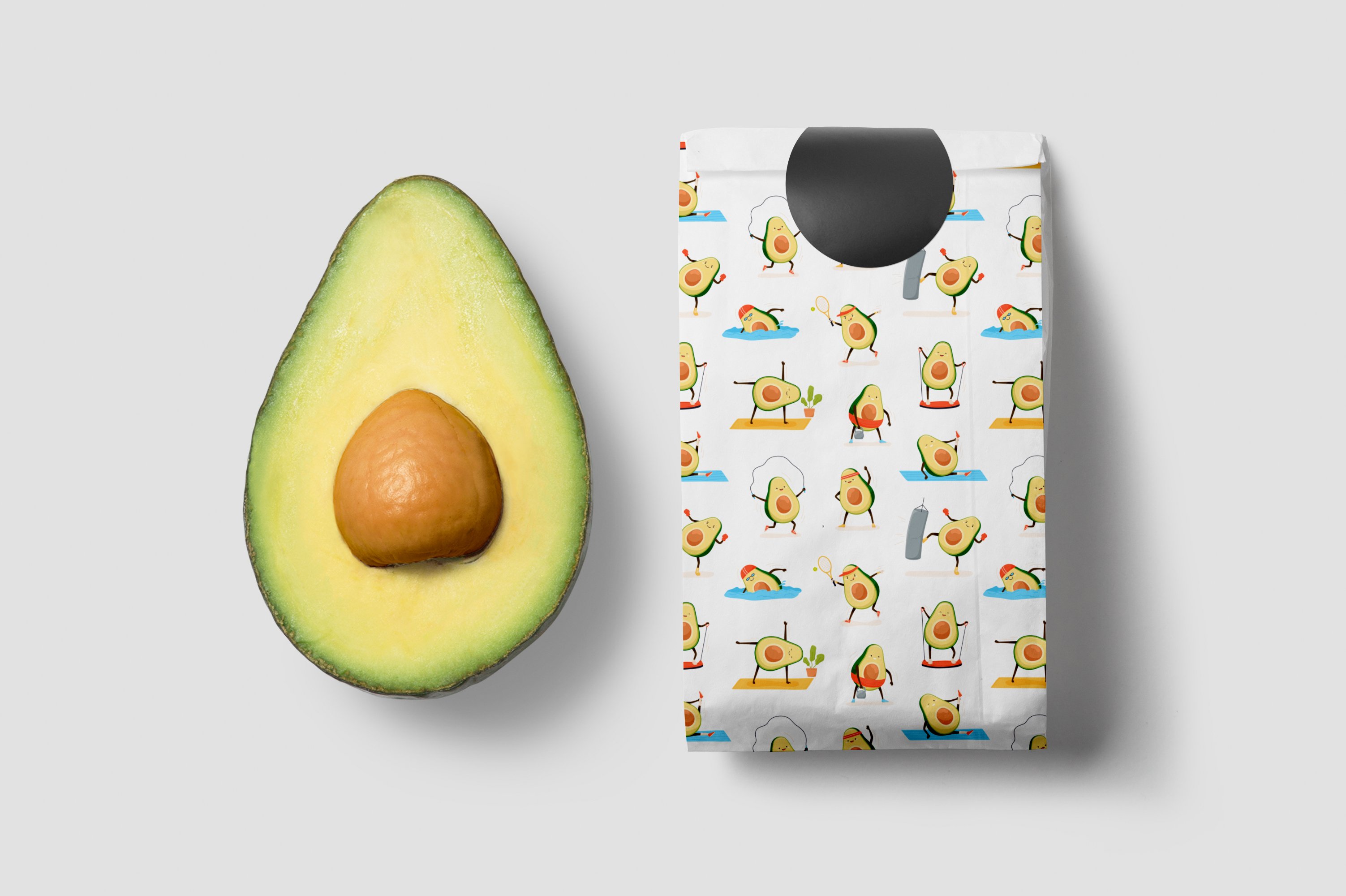 funny avocado fitness pattern 5 554