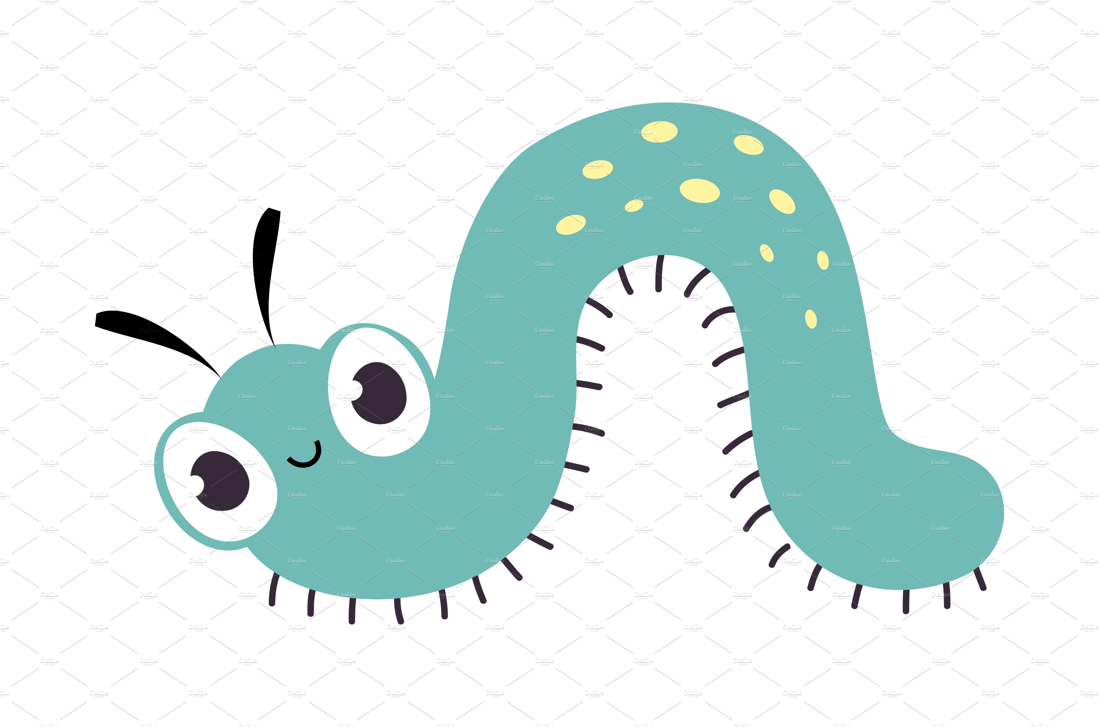 Cute Funny Caterpillar Insect cover image.