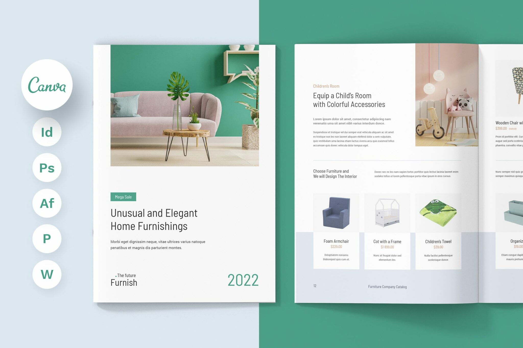 Furniture Product Catalog Canva MasterBundles