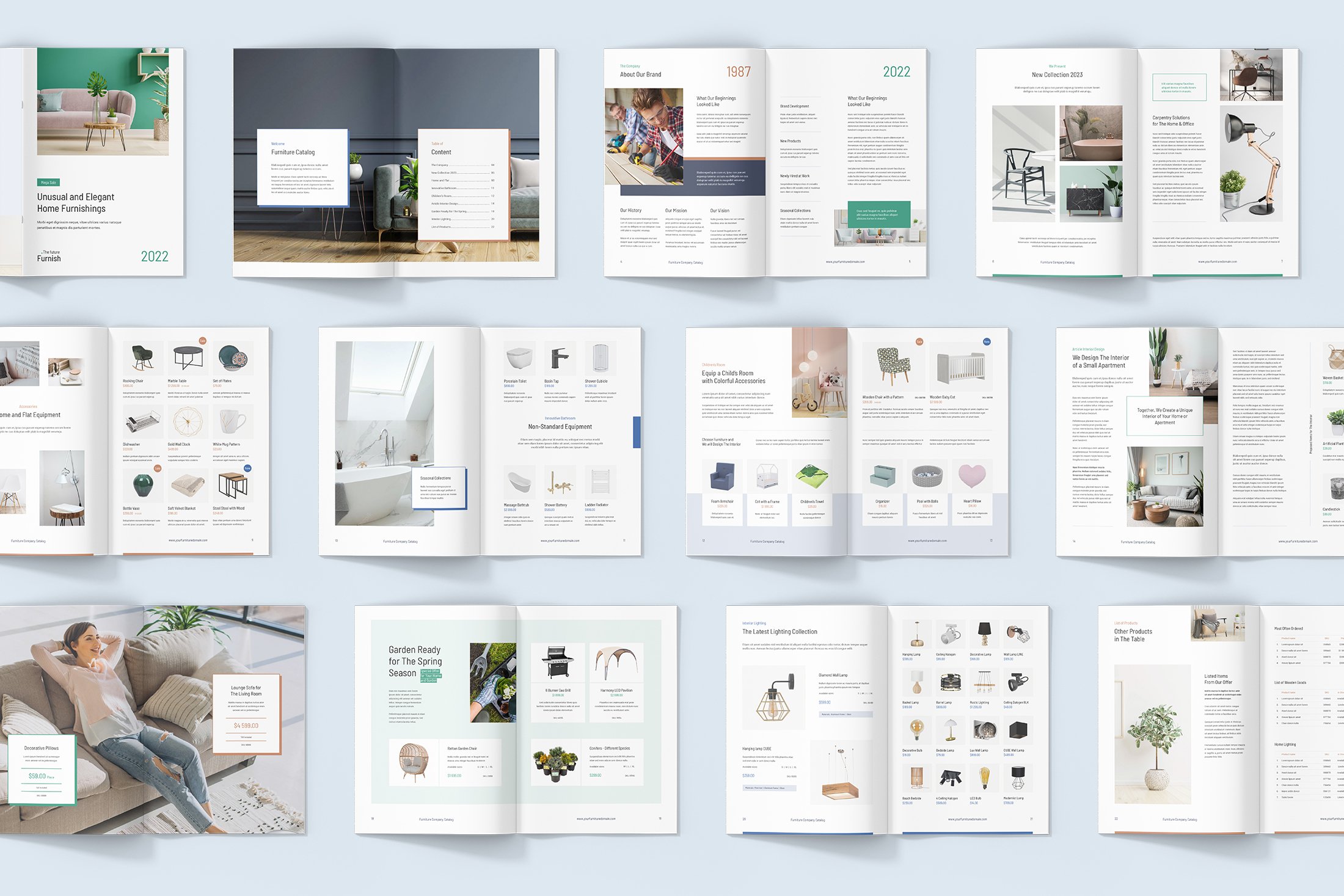 furniture company product catalog kit template artbart 02 9