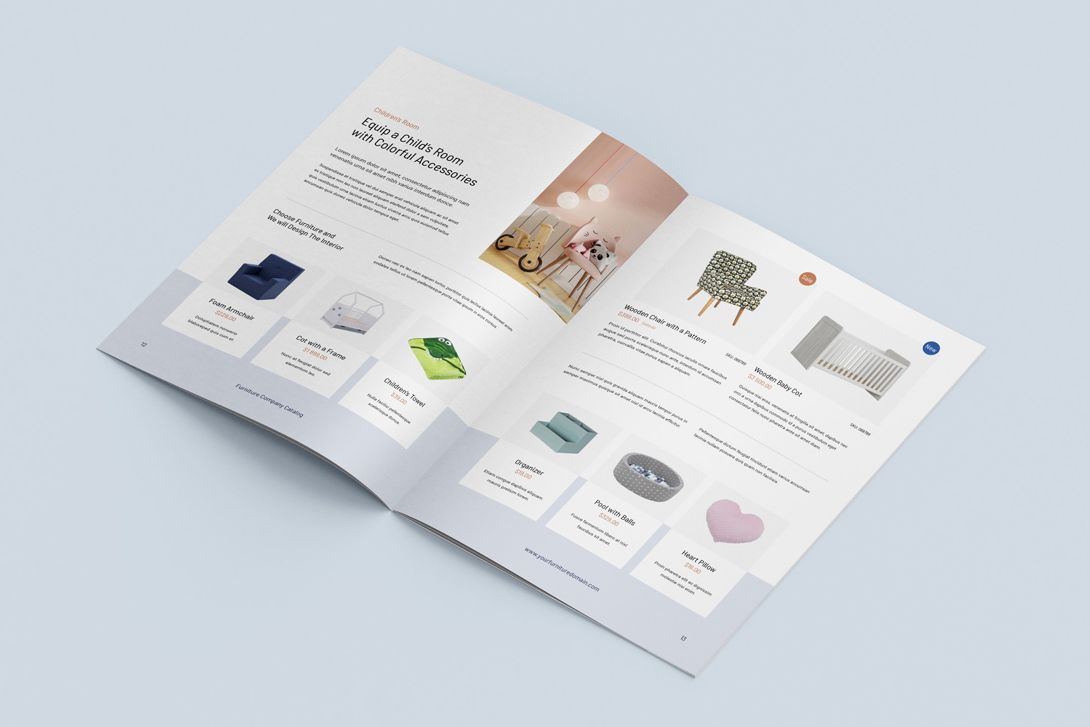 furniture company product catalog kit template artbart 08 470