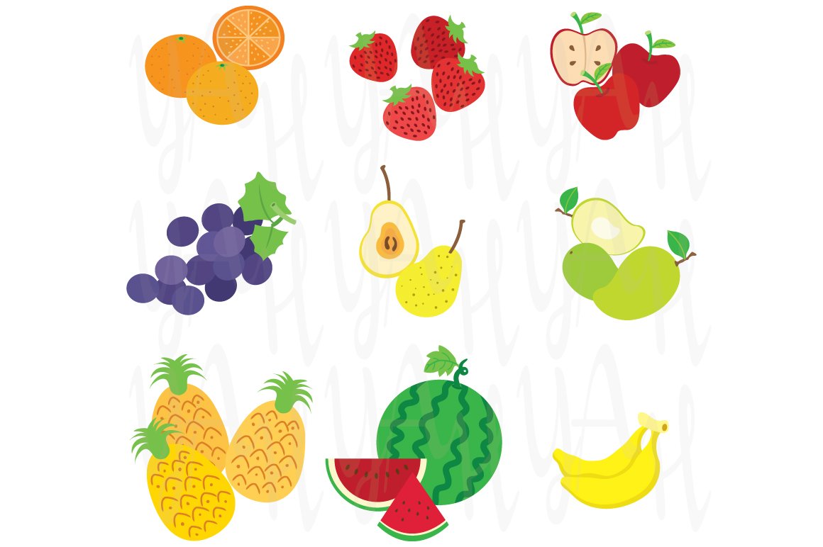 Fruit Clip Art preview image.