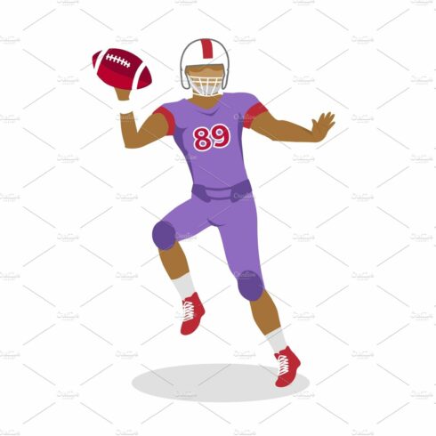 American Football Player in Jumping cover image.