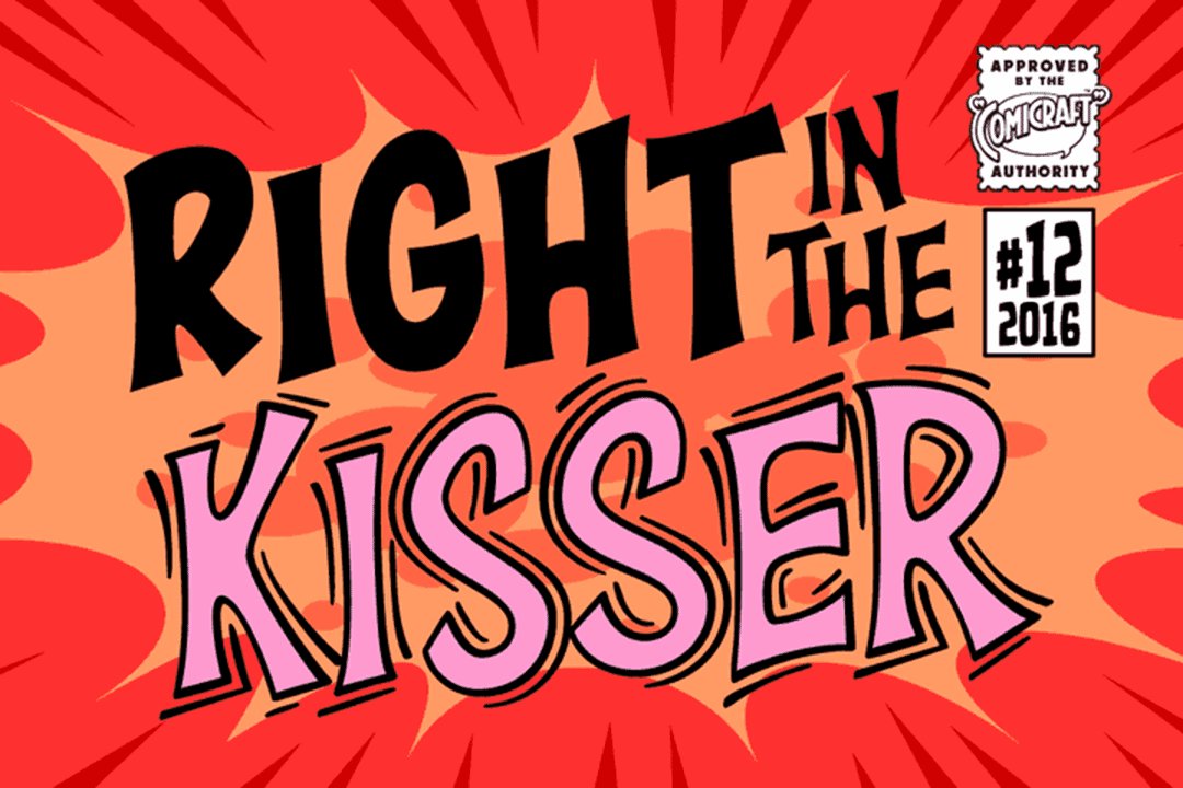 Right in the Kisser Fun Comic Font cover image.