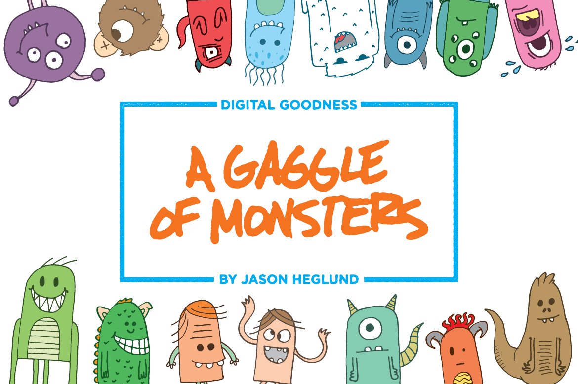 A Gaggle of Monsters cover image.