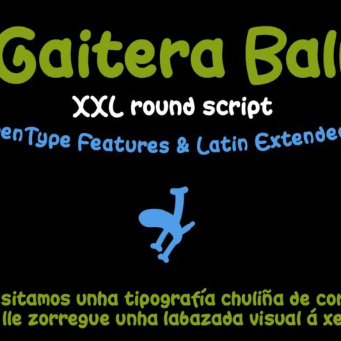 Gaitera Ball font cover image.