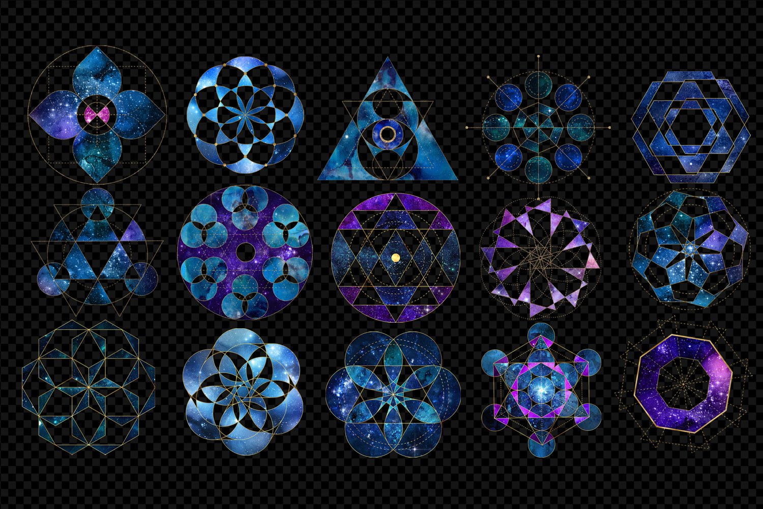 Galaxy Sacred Geometry preview image.
