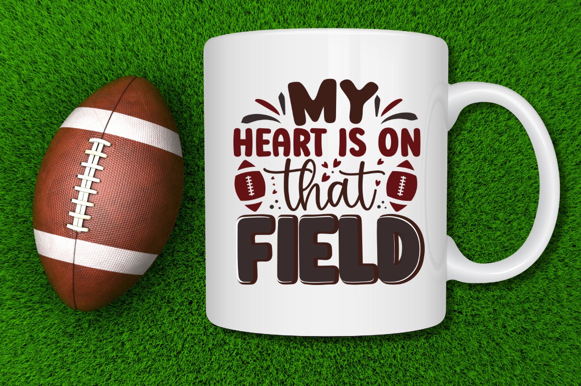 My heart is on that field SVG preview image.