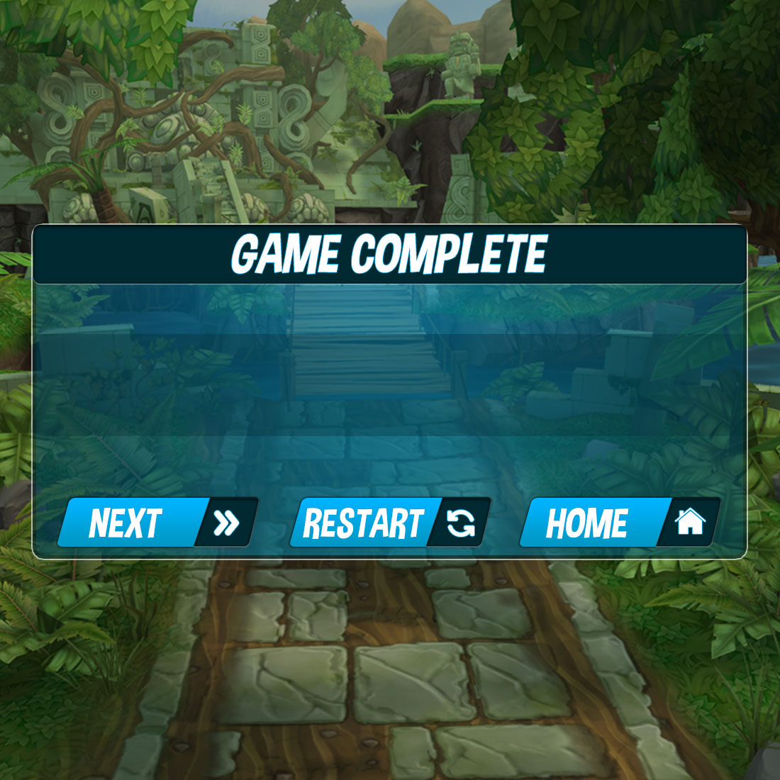 Forest Game UI Editable Template preview image.