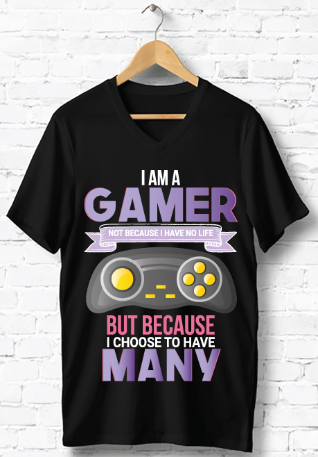 gaming t shirt design 117