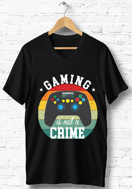 gaming t shirt design 43