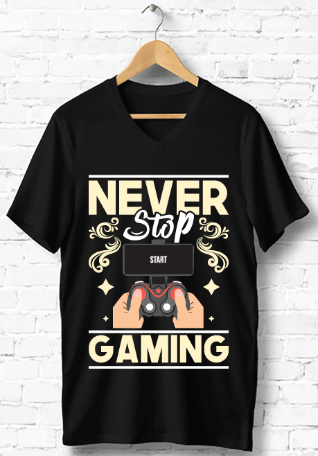 gaming t shirt design 671