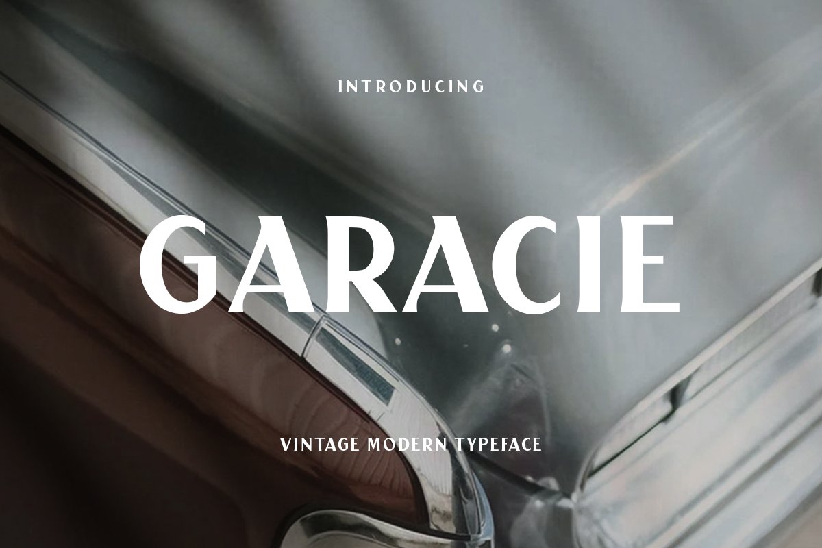 Garacie Vintage Modern Typeface cover image.