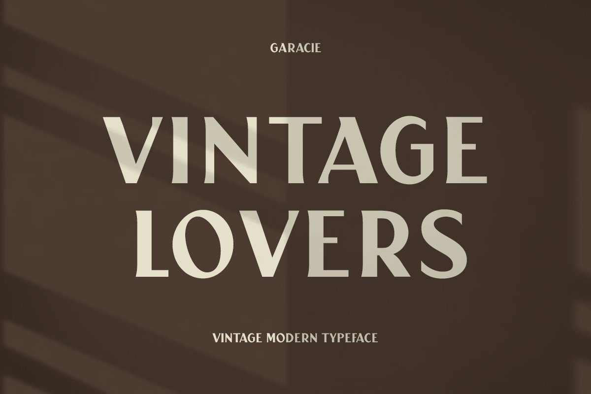 Garacie Vintage Modern Typeface preview image.