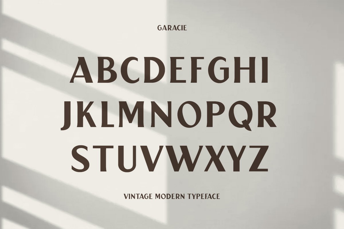 garacie vintage modern typeface3 626