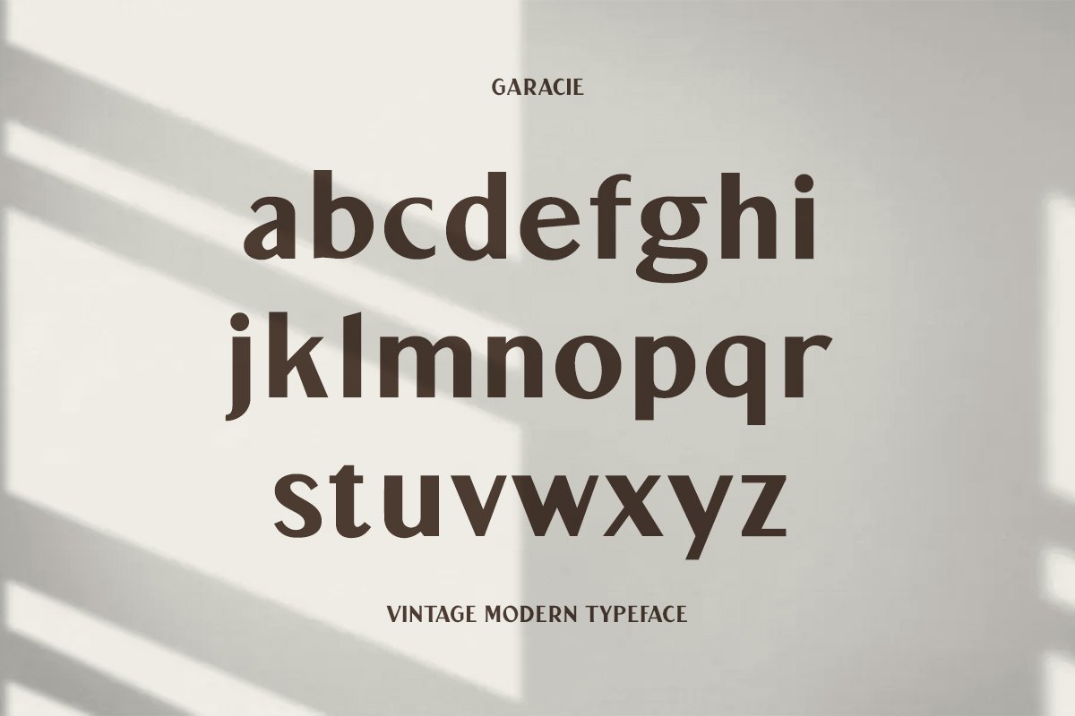 garacie vintage modern typeface5 886